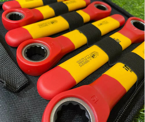 Insulated Ratchet Wrench Set 6pcs