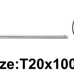 Torx Wrench T-Handle T20x100mm, T25x100mm, T30x150mm