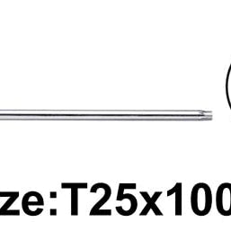 Torx Wrench T-Handle T20x100mm, T25x100mm, T30x150mm