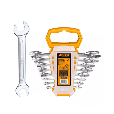 Double Open End Spanner Set 8pcs 6-22mm