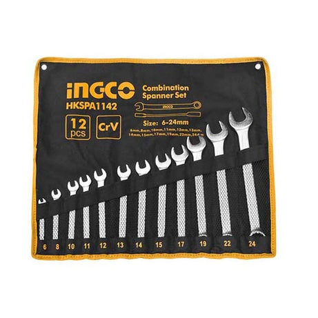 Combination Spanner Set 12pcs 6-24mm