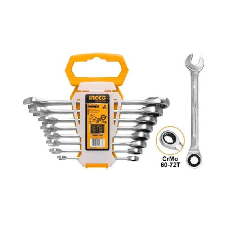 Ratchet Spanner Set 8 Pcs 8-19mm