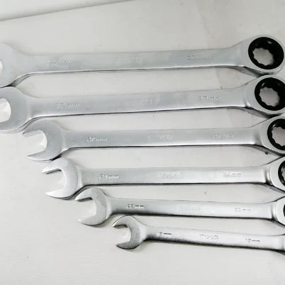 Ratchet Spanner Set 6pcs 19-32mm