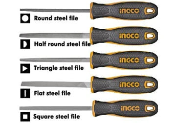 Steel File Set 5pcs