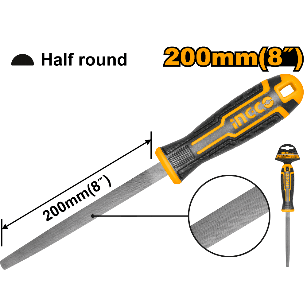 Steel File Flat 200mm