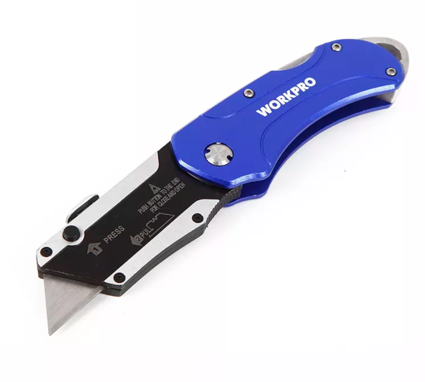 Utility Knife Folding 4-Position Aluminum Handle