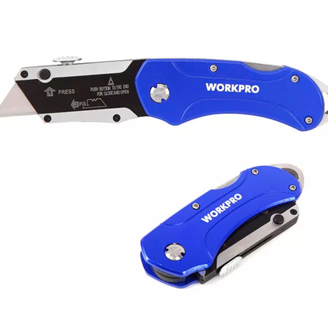 Utility Knife Folding 4-Position Aluminum Handle