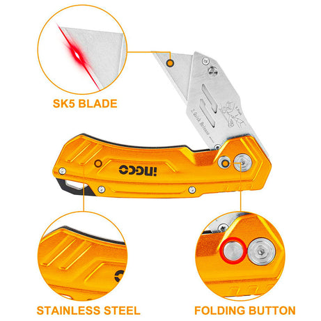 Utility Knife Folding With Spare Blades