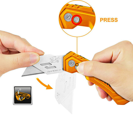 Utility Knife Folding With Spare Blades