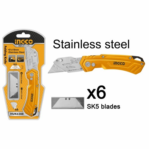 Utility Knife Folding With Spare Blades