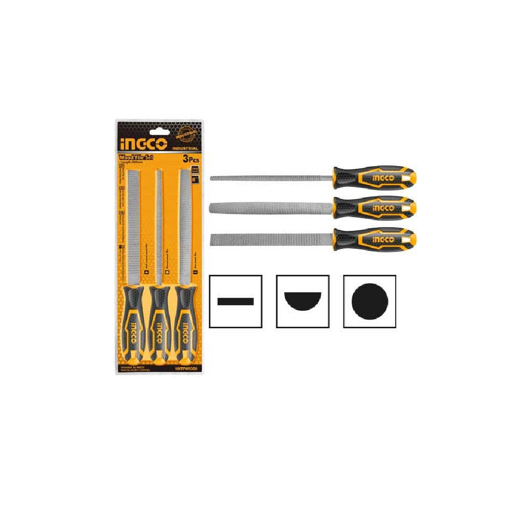 Wood File Set 200mm