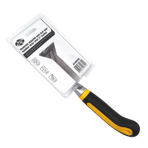 Utility Scraper Anti-Slip Grip Handle With 3pcs 50mm Blade