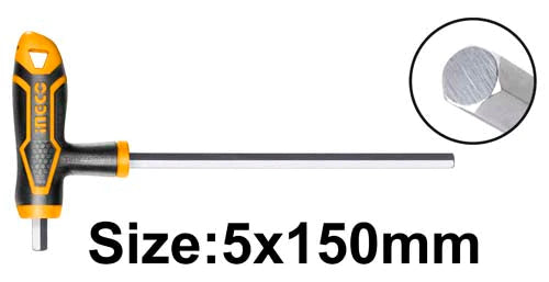 Hex Wrench T-Handle 4x100mm, 5x150mm, 6x150mm