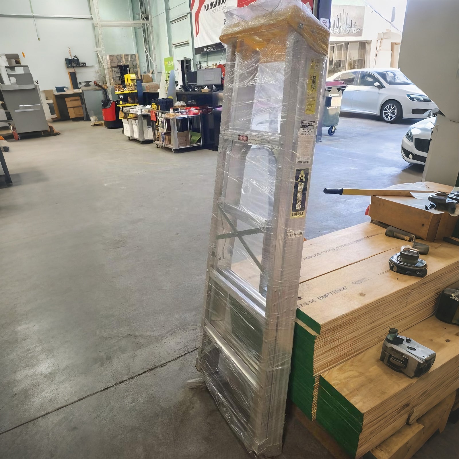 Aluminium Single Sided Step Ladder 150kg – Jinmao Industrial Work Ladder