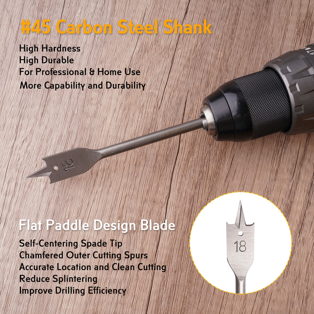 Drill Bits Spade Hex Shank Multiple Sizes 8-FB600 Kangaroo site supplies