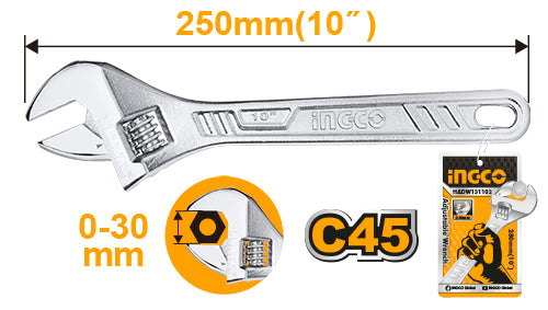 Adjustable Wrench Multiple Sizes