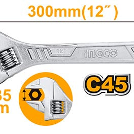 Adjustable Wrench Multiple Sizes
