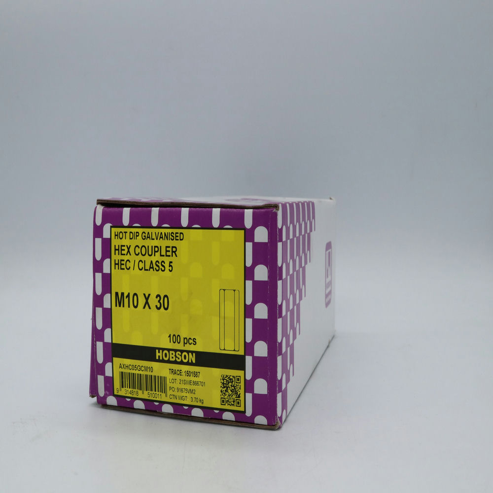 Hex Coupler Nut Hdg M10 to M24, Multiple Sizes 5-CU301 Kangaroo site supplies