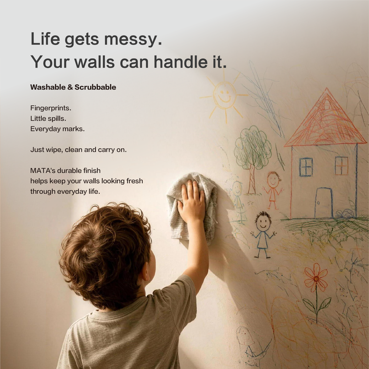 Carpoly Mata Premium Interior Wall Paint (White/Light/Deep/Dark Color Base Paint), Optional Sizes