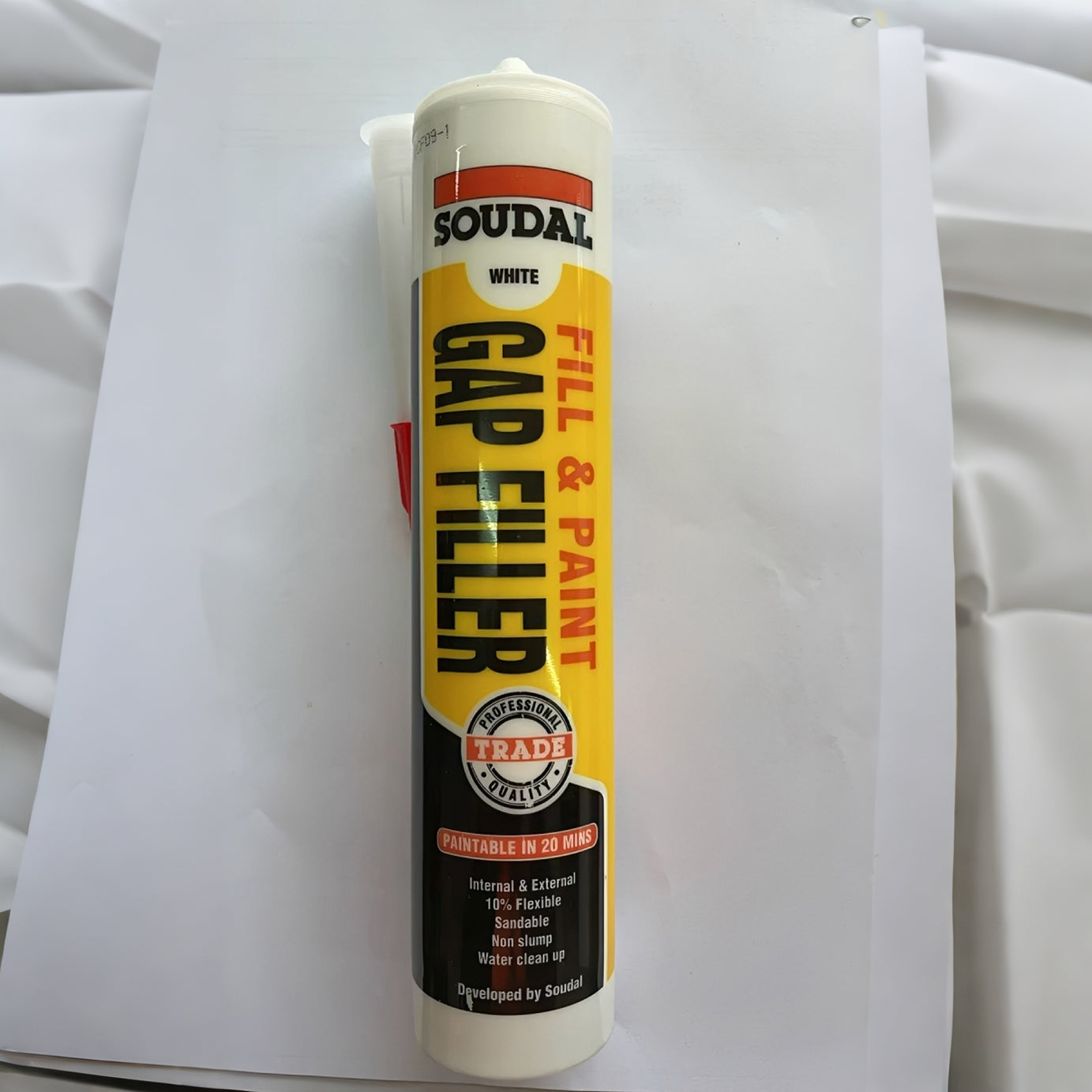 Soudal 122394 Fill & Paint Gap Filler White 300ml