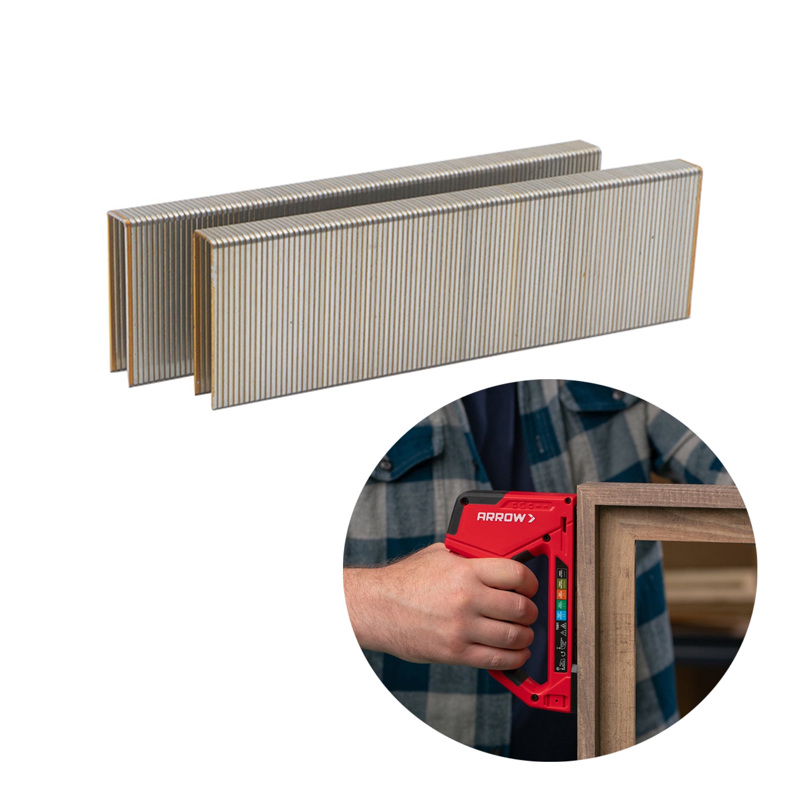 Staples Galvanised N Series 18GA Bx5000, 10mm-38mm