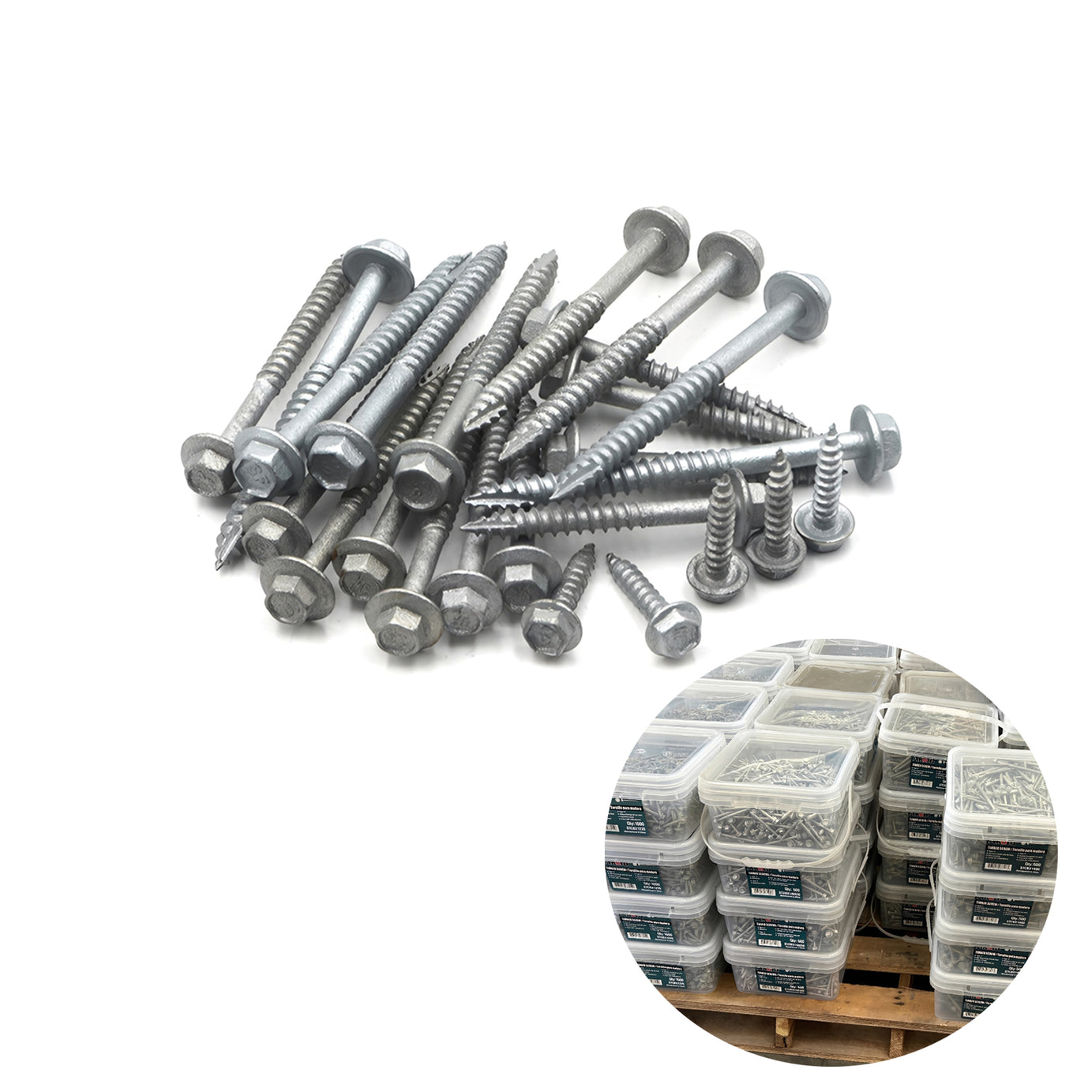 T17 Screw Hex Head C3 #10, #12, #14 Multiple Sizes