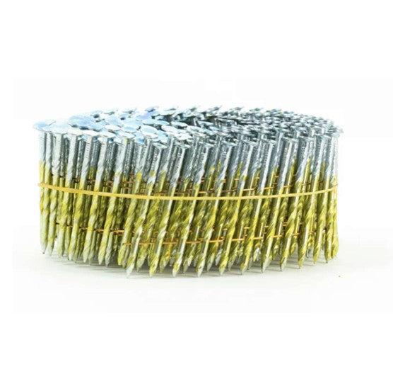 Coil Nail 15D Wire Collated Screw Shank Elec. Galvanised Box 9000, Multiple Sizes