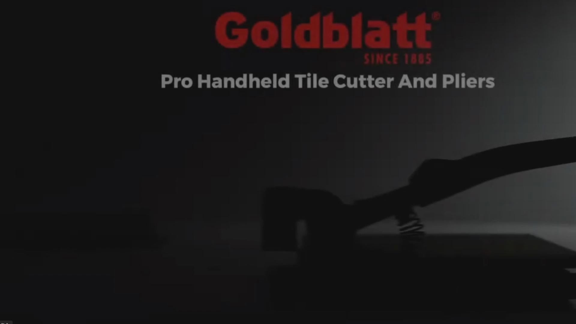 Goldblatt G02010 Handheld Tile Cutter/Pliers With Grip Handle