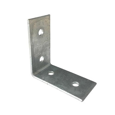 Builders Angle Bracket Hdg 6mm Thickness M12 Holes 2 Length Options