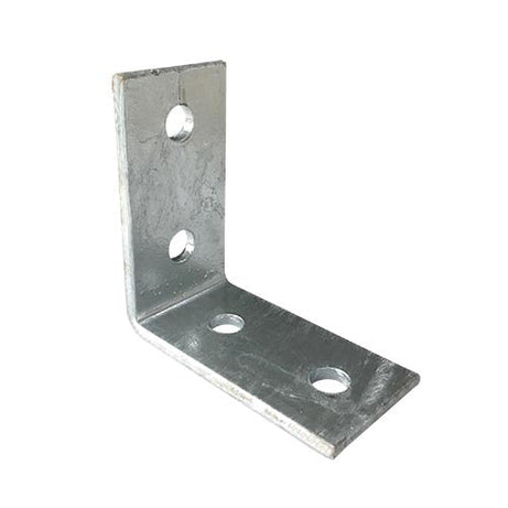 Builders Angle Bracket Hdg 5mm Thickness M12 Holes 50x100x100mm
