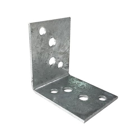 Builders Angle Bracket Hdg 4mm Thickness M12 Holes 75x100x100mm
