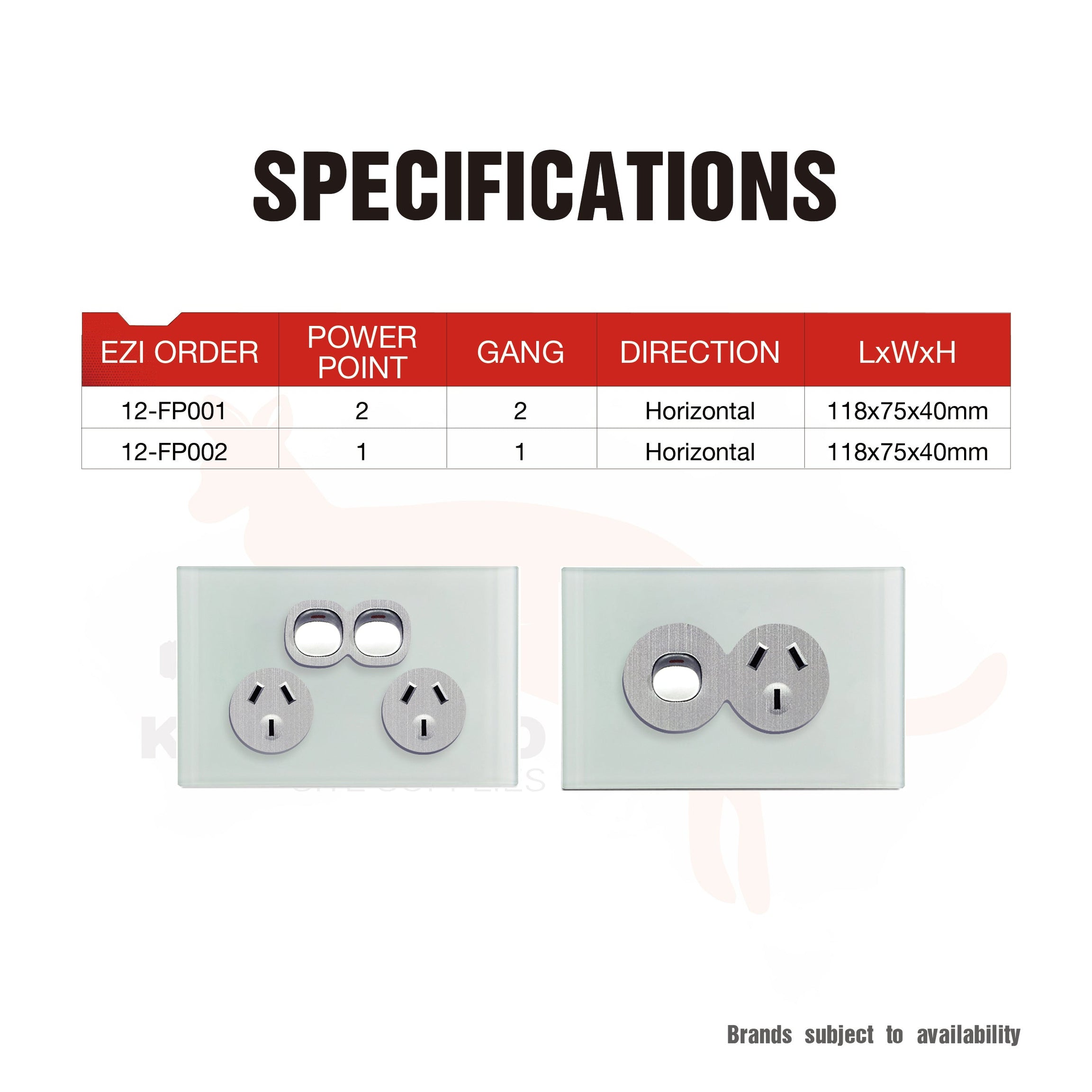 Wall Switch 2 Way & GPO Ocean Blue Glass Frame Multiple Styles