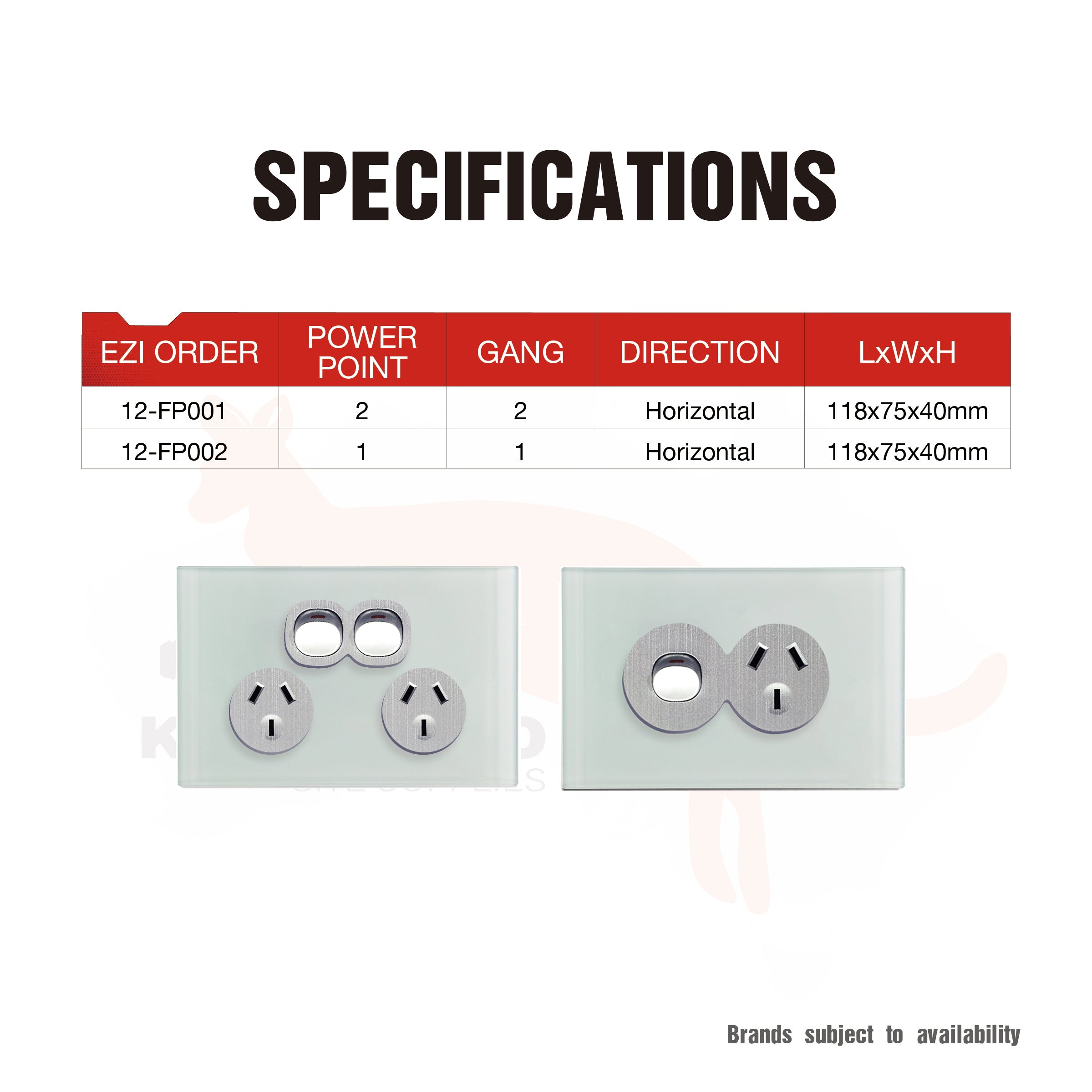 Wall Switch 2 Way & GPO Ocean Blue Glass Frame Multiple Styles