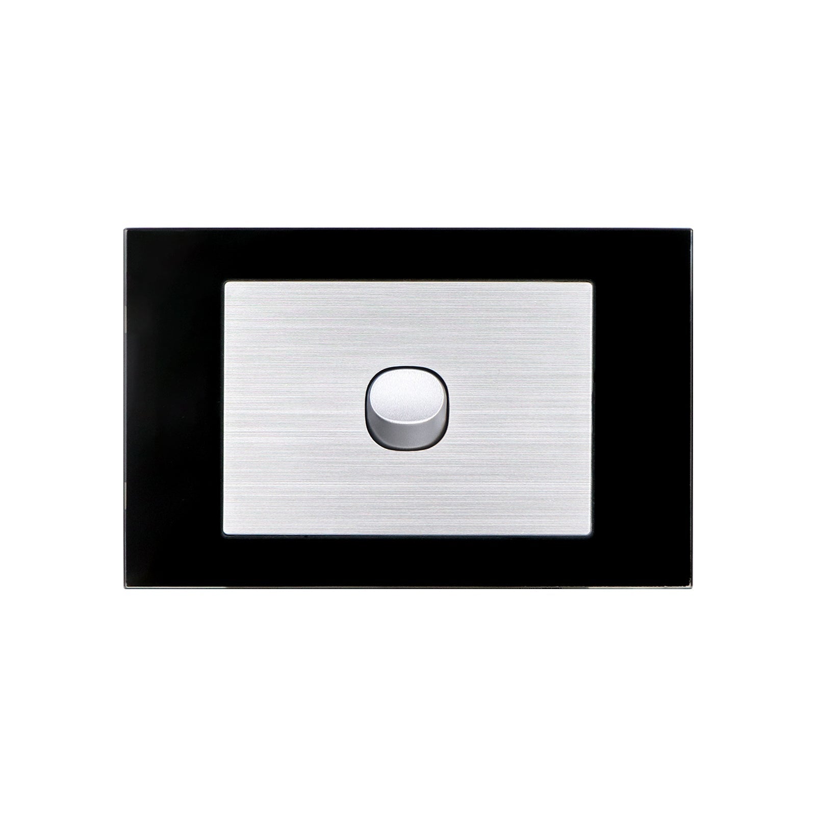 Wall Switch 2 Way & GPO Black Glass Frame Multiple Styles