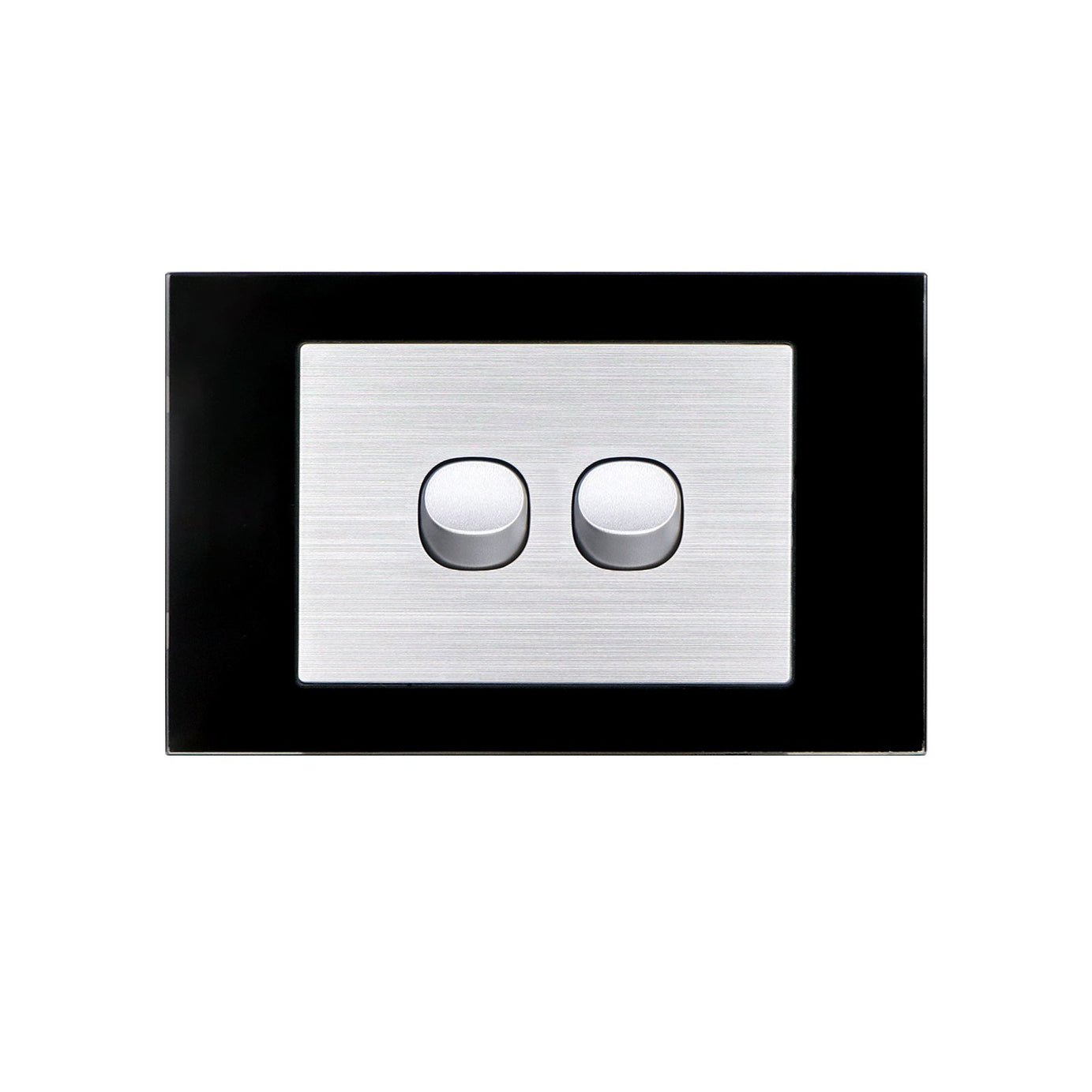 Wall Switch 2 Way & GPO Black Glass Frame Multiple Styles