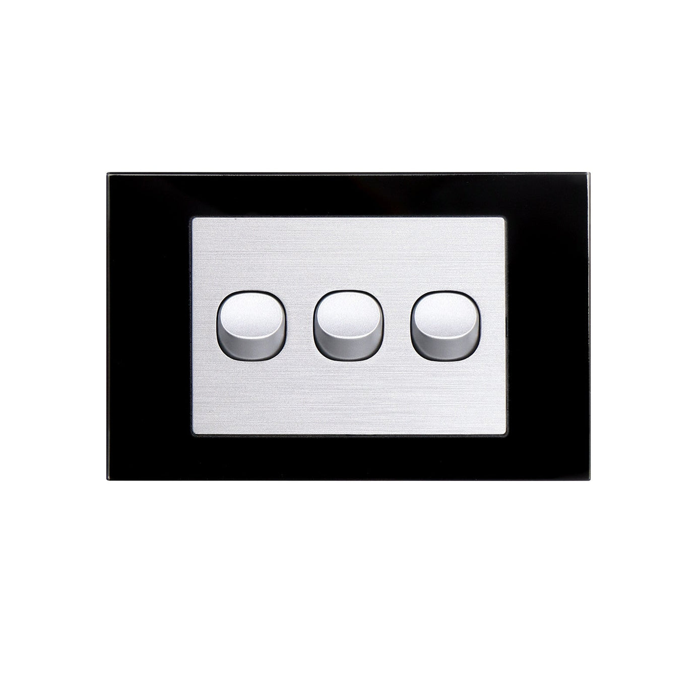 Wall Switch 2 Way & GPO Black Glass Frame Multiple Styles