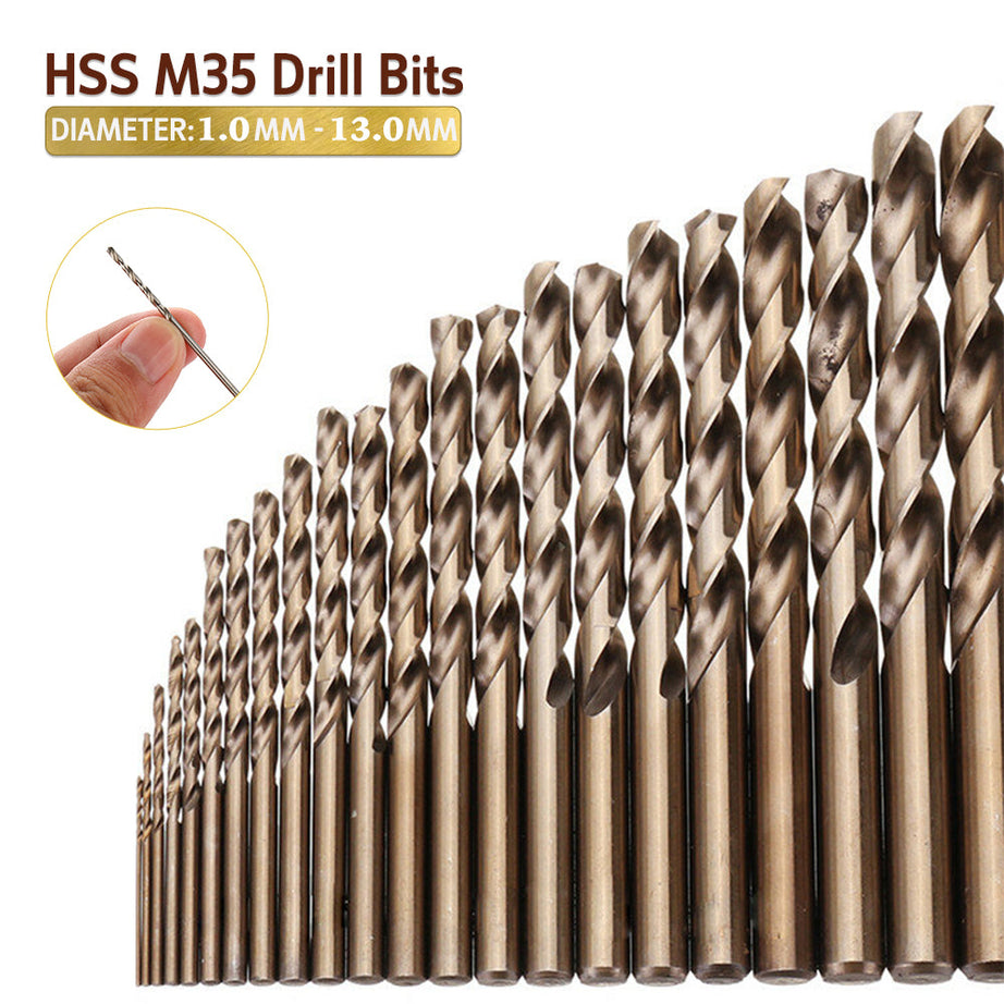 Drill Bit Full Ground HSS M35 Multiple Sizes