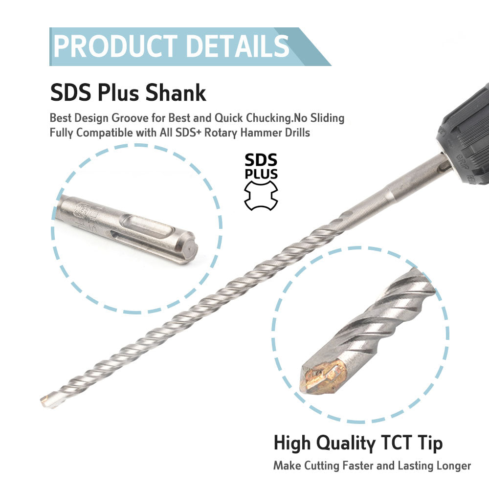 Hammer Drill Bit SDS Plus Multiple Sizes