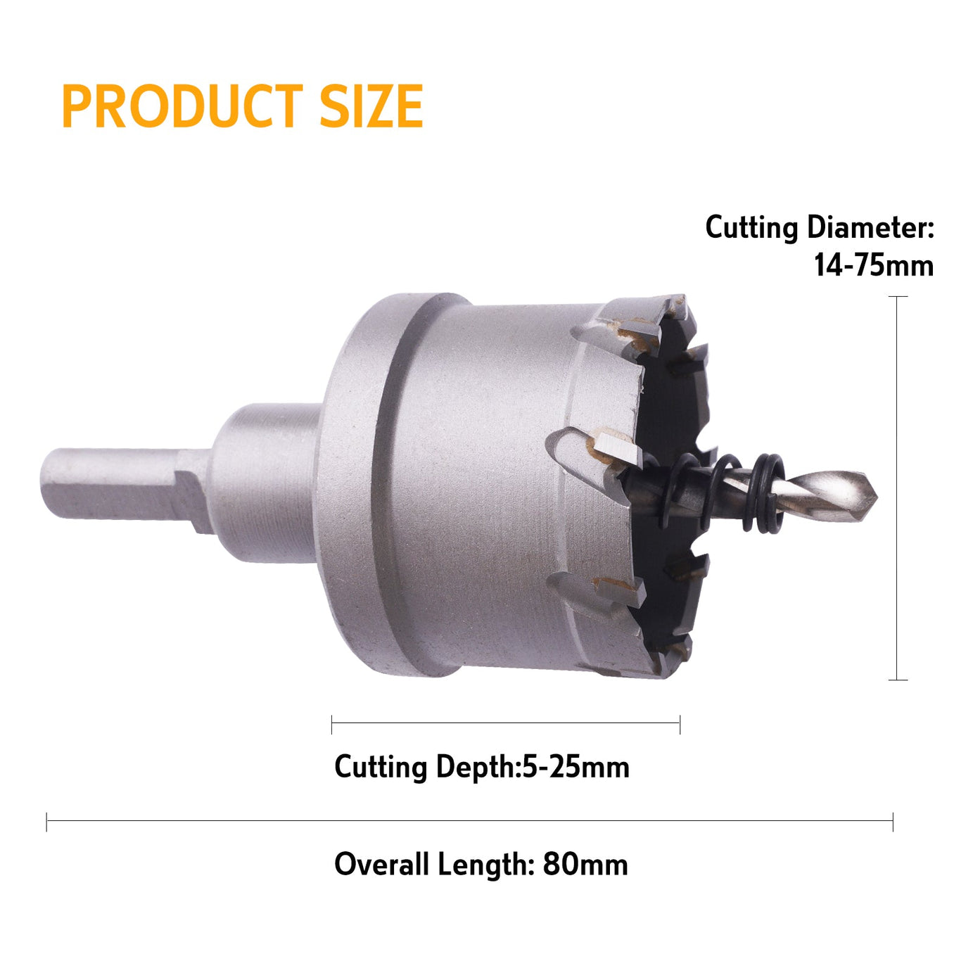 Hole Saw Carbide Tip Multiple Sizes