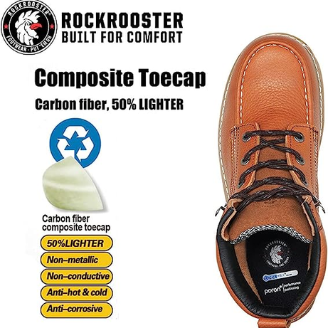Safety Shoes Ap828 Composite Lace Up, Multiple Sizes