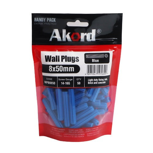Plastic Wall Plugs, Multiple Sizes
