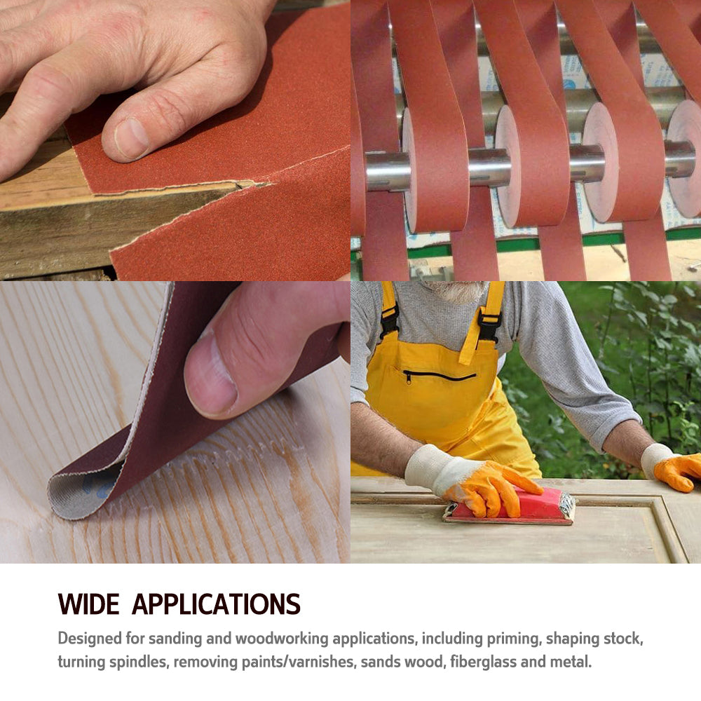 Abrasive Sand Paper Roll 115mmx50m Multiple Grit Options