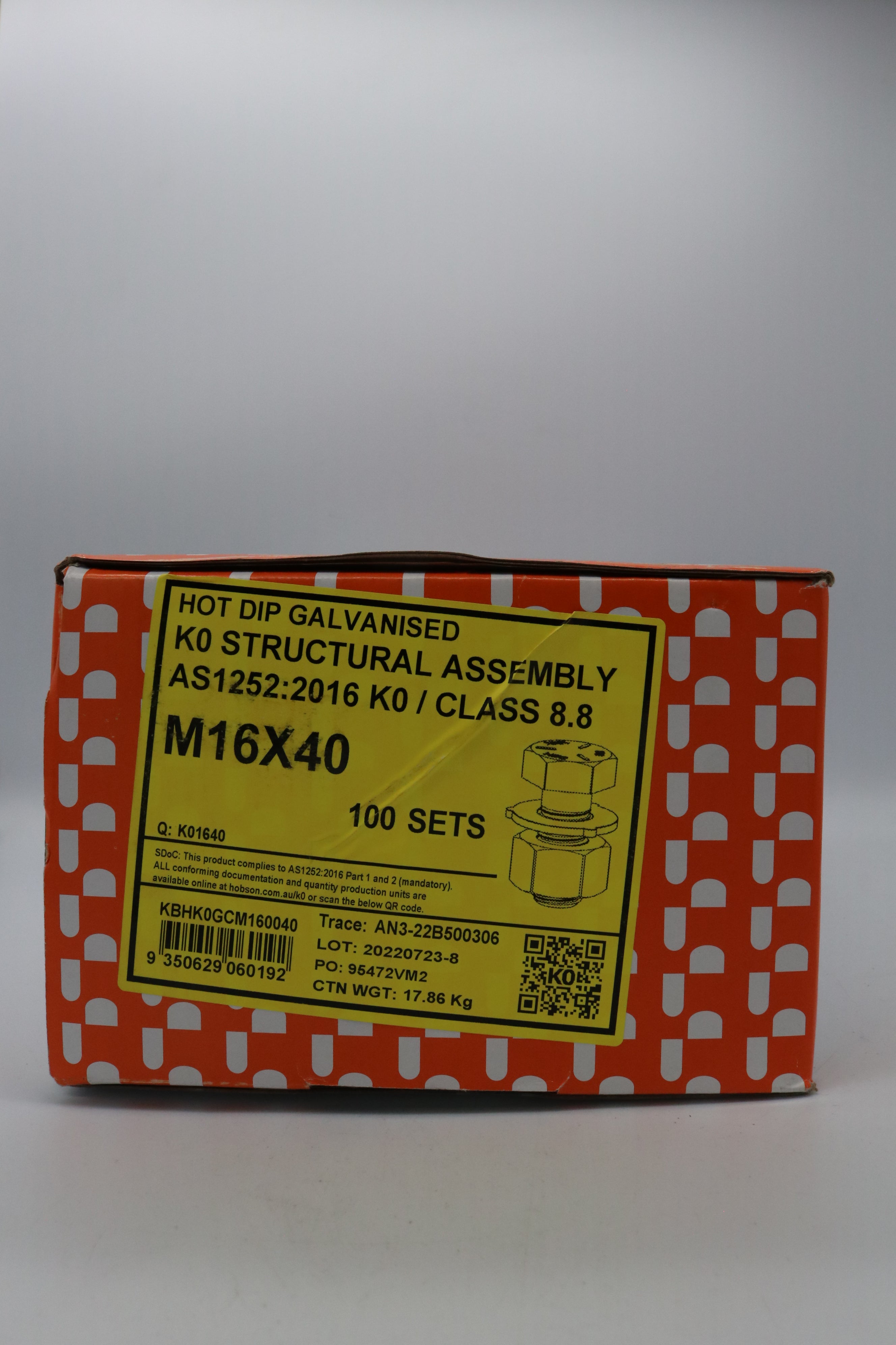 Structural Assembly K0 Hdg M12 to M24, Multiple Sizes